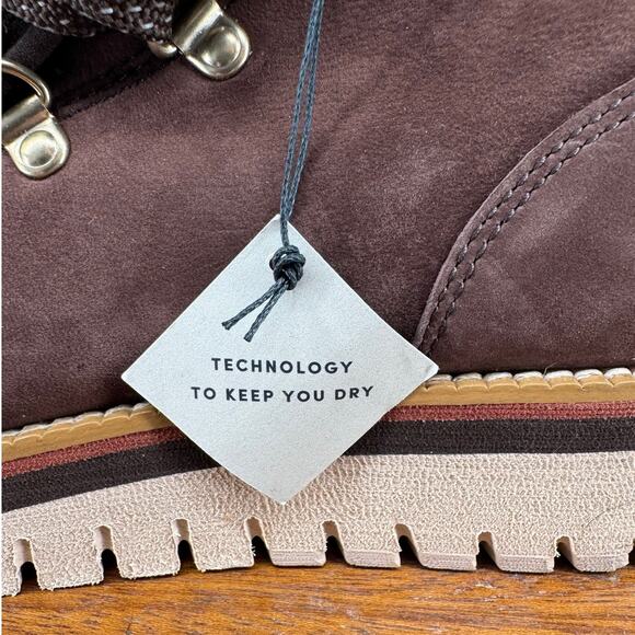 COLE HAAN ZeroGrand Hiking Boot NEW $220 Java / Ivory Waterproof Size 8.5B - Picture 6 of 11